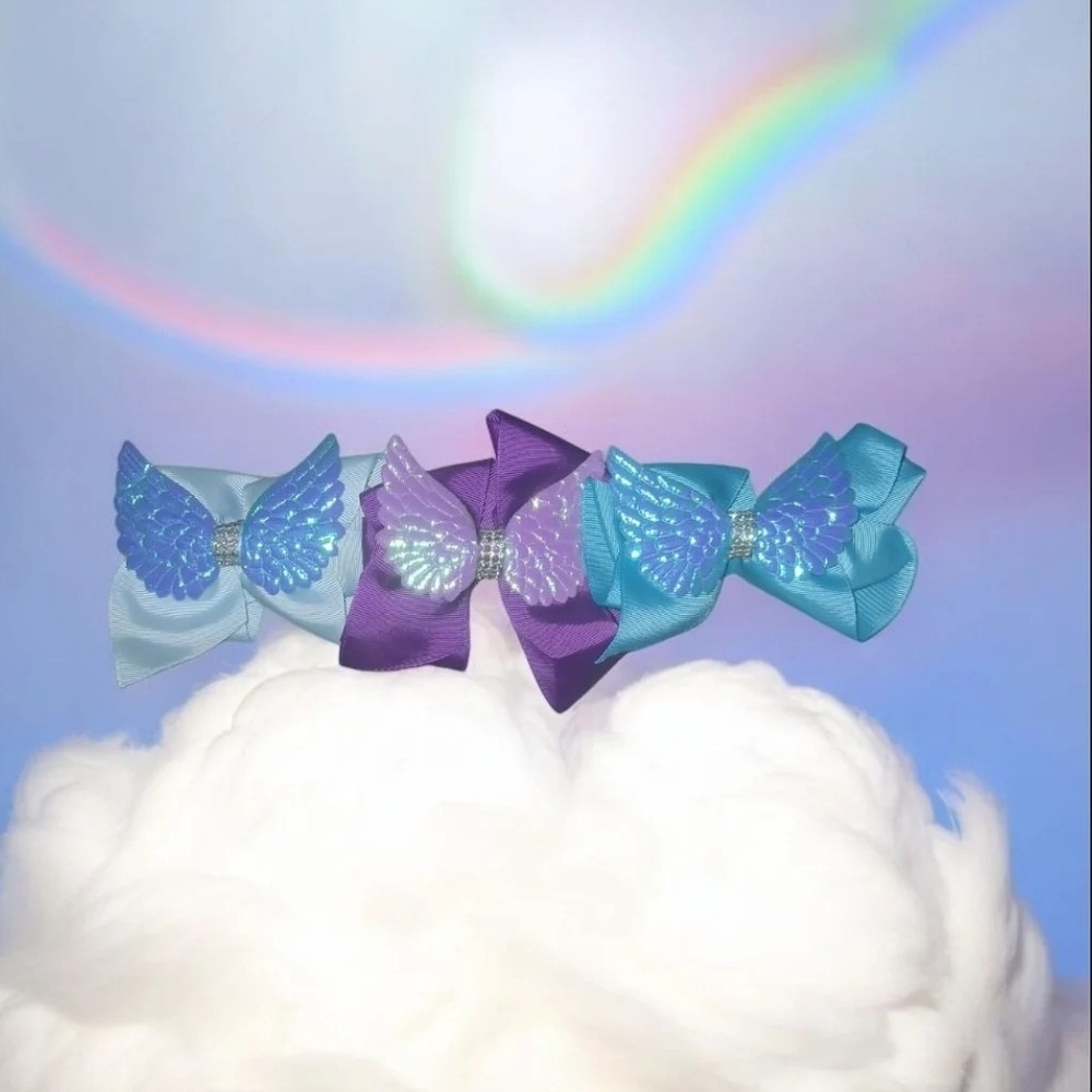 Colorful Butterfly Hair Bows